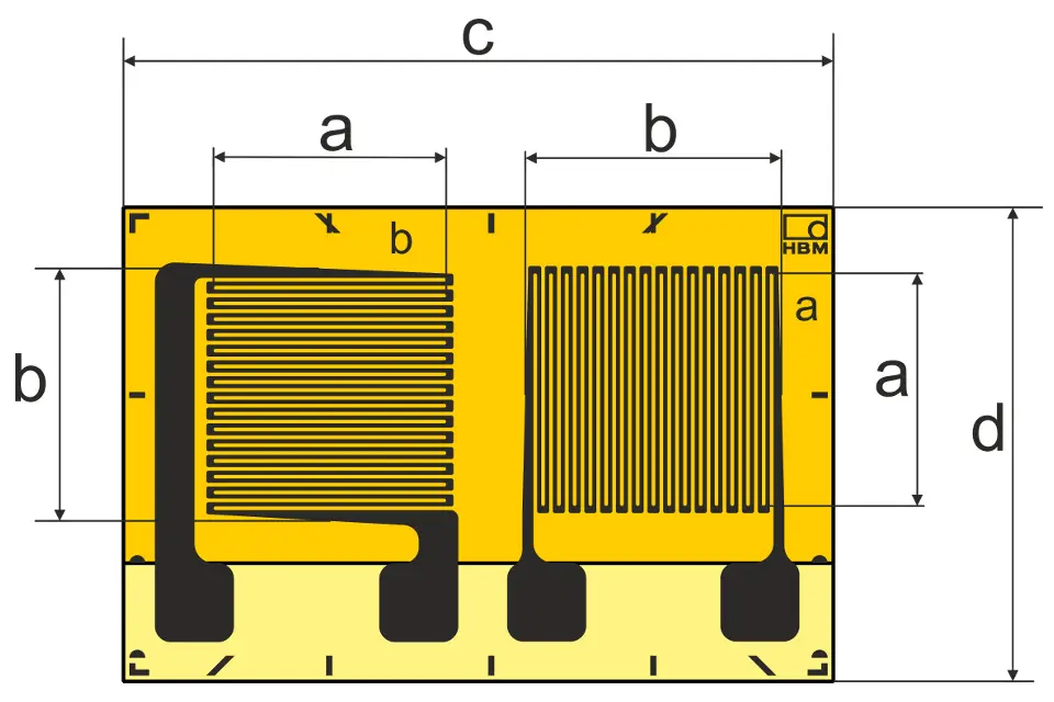 HBM Messtechnik DMS 3/350 XY35, T-Rosetten-DMS für die SA, P\n: 1-XY35-3/350