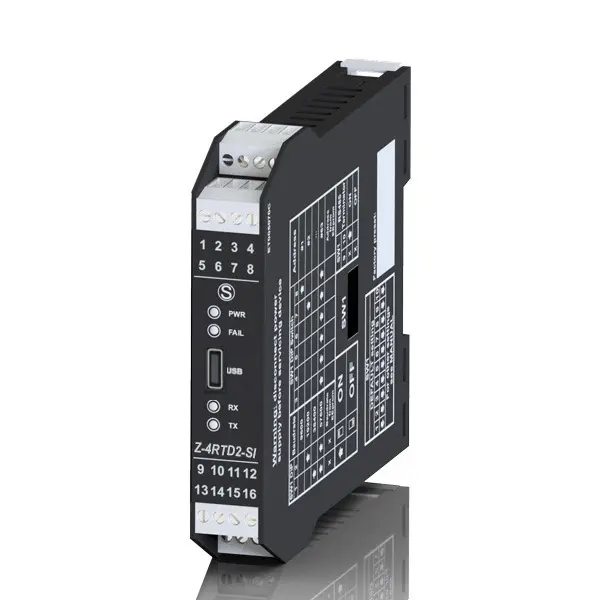 Produktfoto 1 von SENECA Z-4RTD2-SI, 4-CH RTD-Modul, RS485 ModBUS, 3-Wege-Isol.