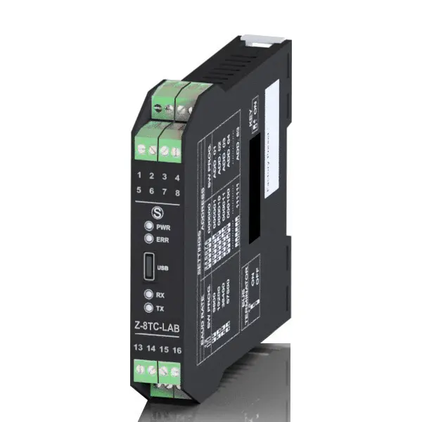 Produktfoto 1 von SENECA Z-8TC-LAB, 8-CH Thermoelement-Modul, ModBUS