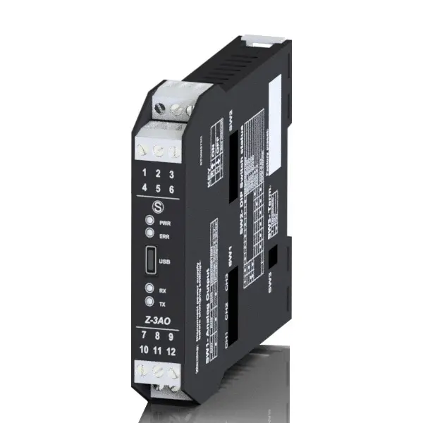 Produktfoto 1 von SENECA Z-3AO, 3-CH Analogausgangsmodul / RS485 ModBUS RTU