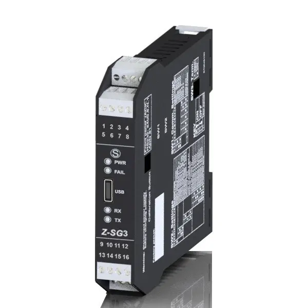 Produktfoto 1 von SENECA Z-SG3, Erweitertes DMS-Wandlermodul / ModBUS RTU