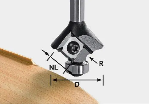 Produktfoto 1 von Festool 499811, Abrundfräser-Wendeplatten S8 HW R1 D28 KL12,7 OFK, powered by UPR