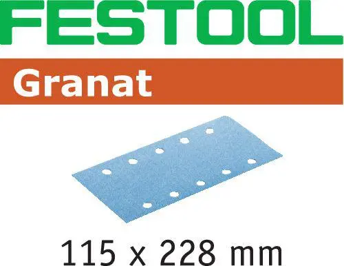 Produktfoto 1 von Festool 498949, Schleifstreifen STF 115X228 P180 GR/100 Granat, powered by UPR