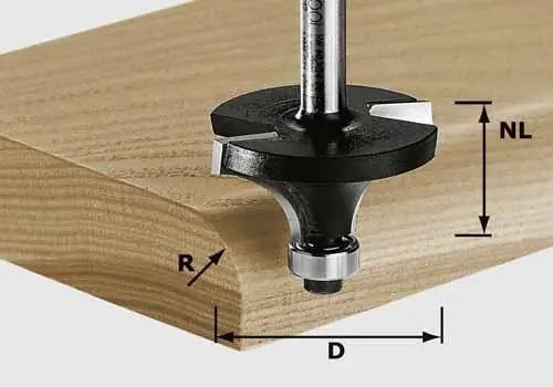 Festool 491012, Abrundfräser HW Schaft 8mm HW S8 D227/R5 KL