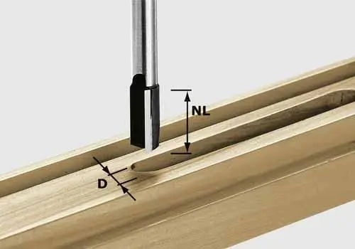 Festool 490973, Nutfräser HW Schaft 8mm HW S8 D22/20