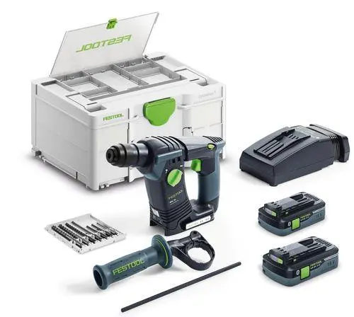 Festool 577602, Akku-Bohrhammer BHC 18 HPC 40 I-Plus+2x4Ah Akku