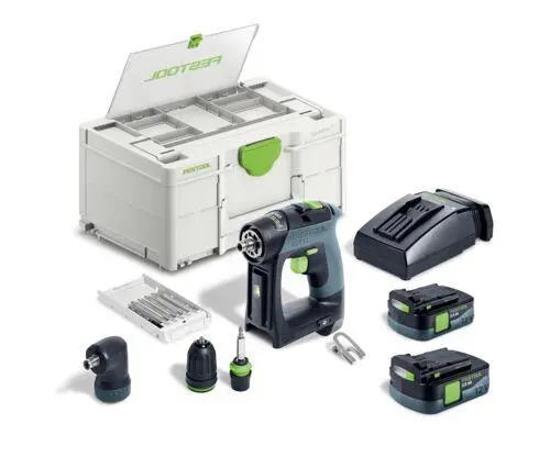 Produktfoto 1 von Festool 576865, Akku-Bohrschrauber CXS 12 25-Set