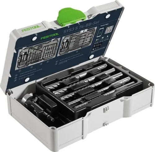 Produktfoto 1 von Festool 578119, Bit und Bohrer-Set SYS3 S 76-BB-Set