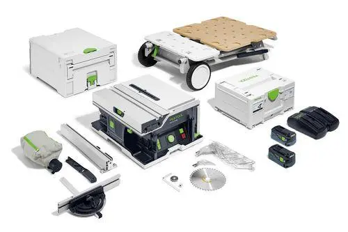 Festool 577379, Akku-Tischkreissäge CSC SYS 50 EBI-Set m. Energieset und UG