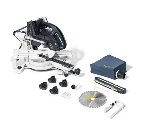 Produktfoto 1 von Festool 577775, Akku-Kapp-Zugsäge KSC 60 EB-Basic KAPEX m. Zwinge