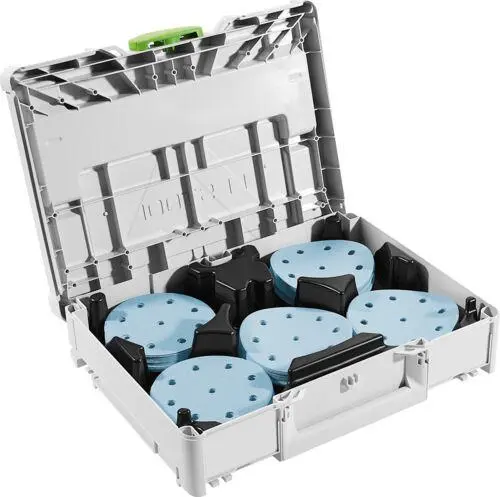 Produktfoto 1 von Festool 578193, Schleifmittel-Systainer³ SYS-STF D125 GR-Set Granat