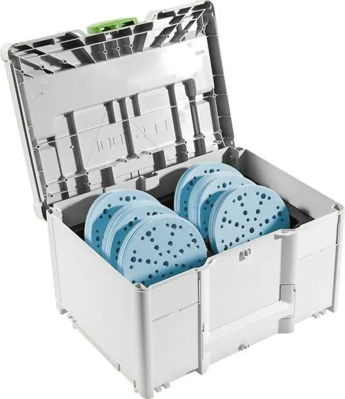 Produktfoto 1 von Festool 578192, Schleifmittel-Systainer³ SYS-STF D150 (120Stück)GR-Set Granat