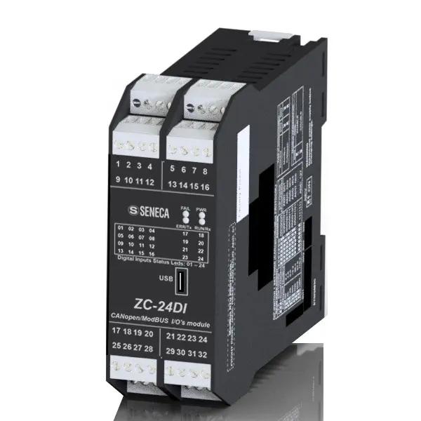 Produktfoto 1 von SENECA ZC-24DI, 24-CH digitaler Eingang CANopen / ModBUS