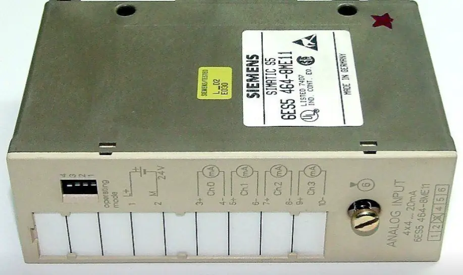 Produktfoto 1 von 6ES5 464-8MD11 Simatic S5 Analog Input 4 x 20mA