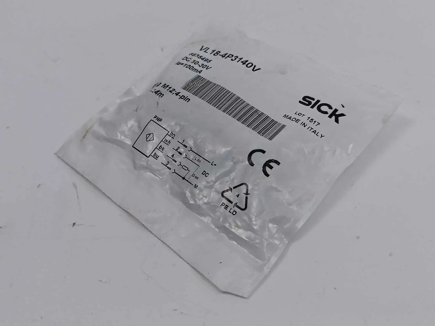 Produktfoto 1 von SICK VL18-4P3140V