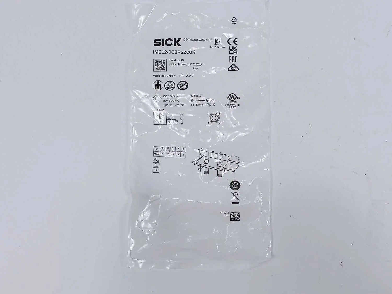 Produktfoto 1 von SICK 1071218