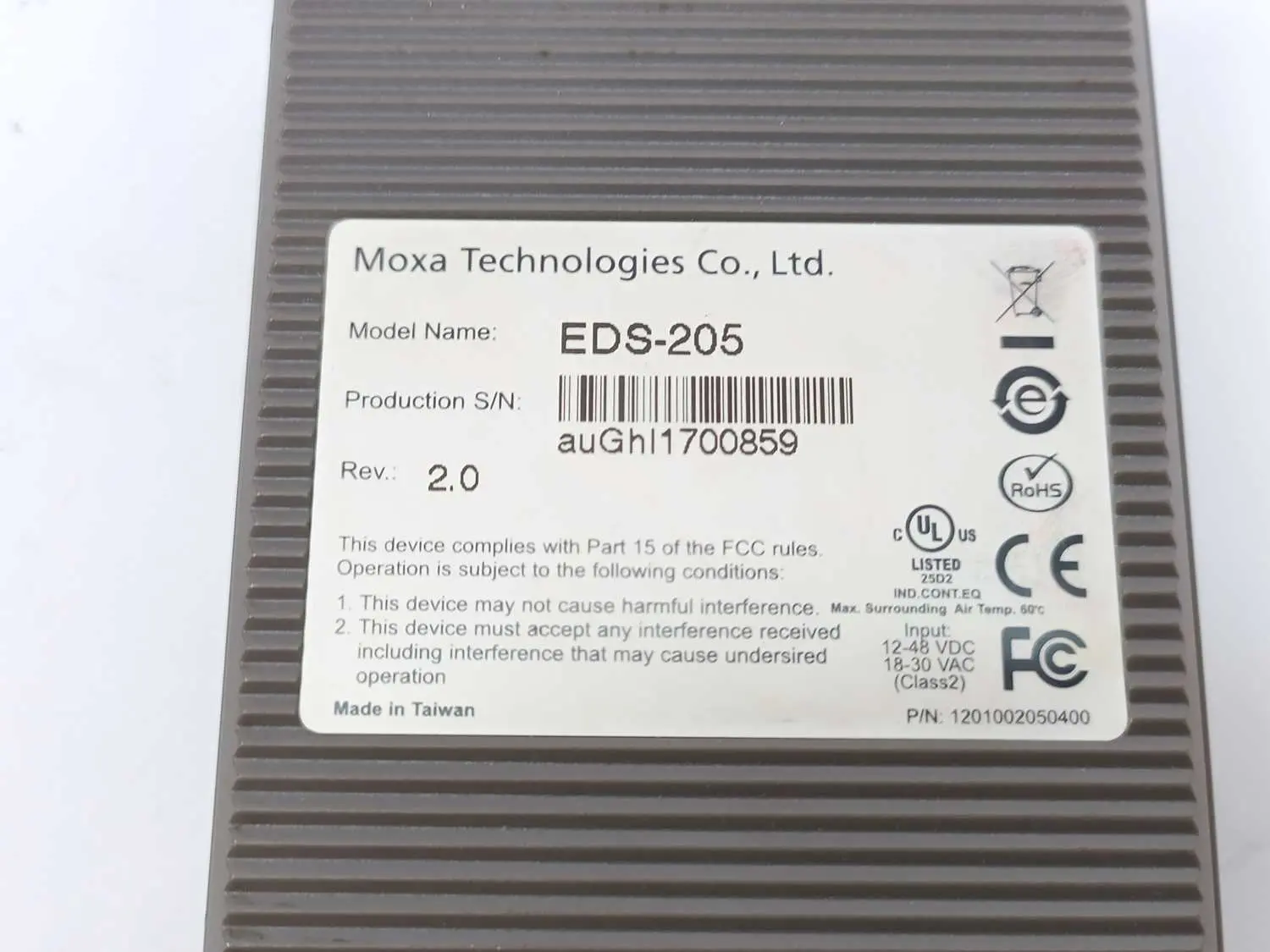 Produktfoto 1 von Moxa EDS-205