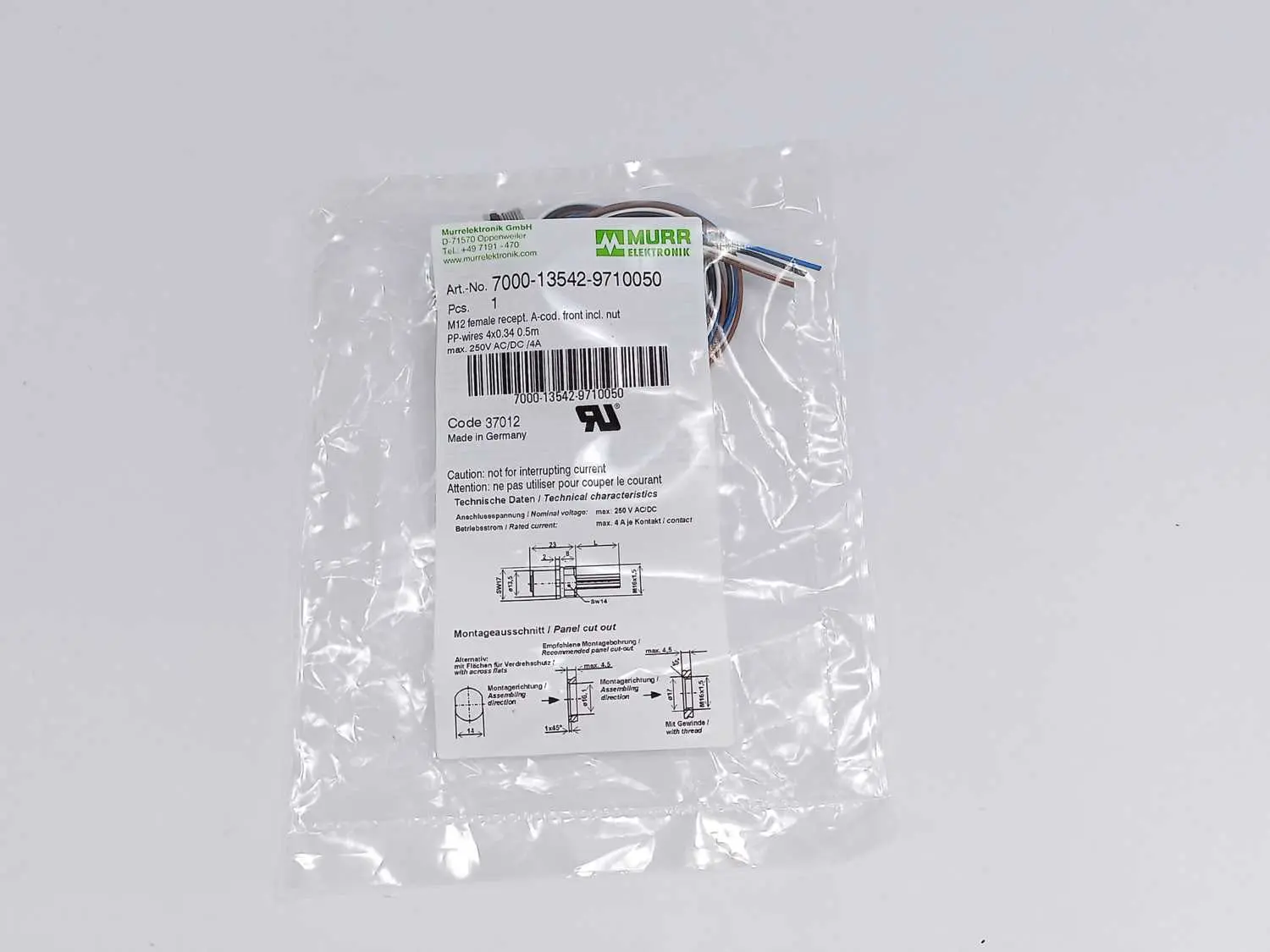 Produktfoto 1 von MURR Elektronik 7000-13542-9710050