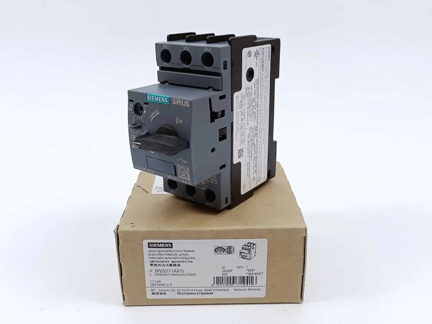 Produktfoto 1 von Siemens 3RV2011-1AA10