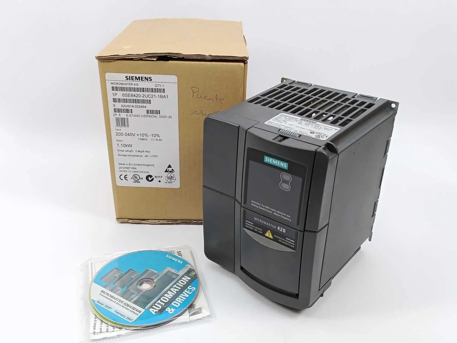 Produktfoto 1 von Siemens 6SE6420-2UC21-1BA1
