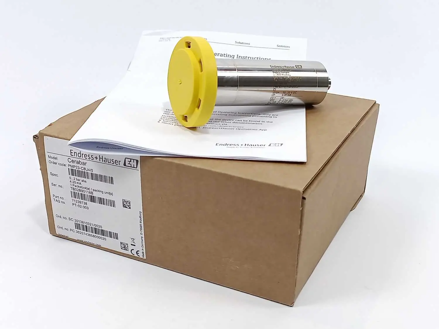 Produktfoto 1 von Endress+Hauser PMP23-C8U4/0