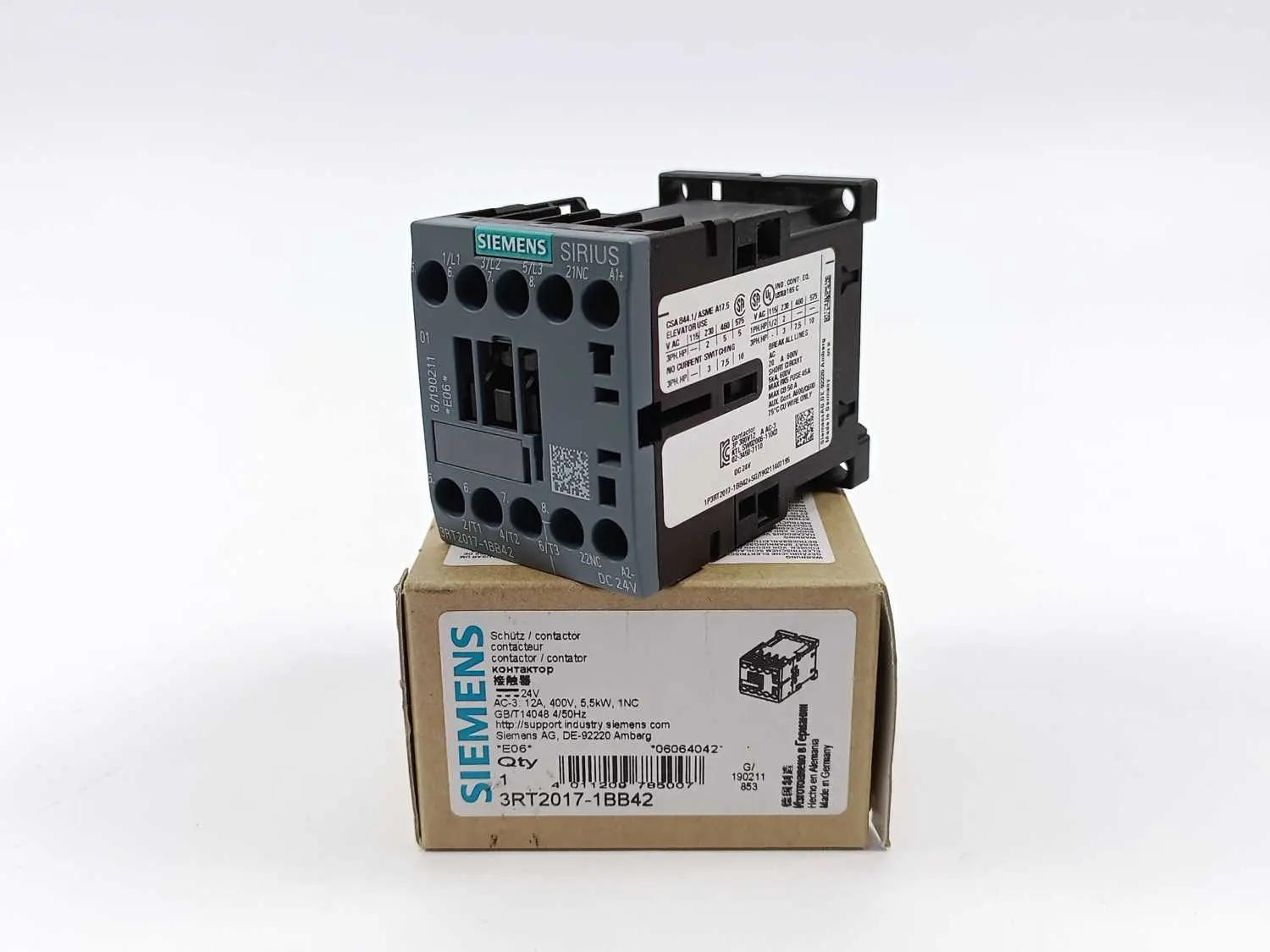 Produktfoto 1 von Siemens 3RT2017-1BB42