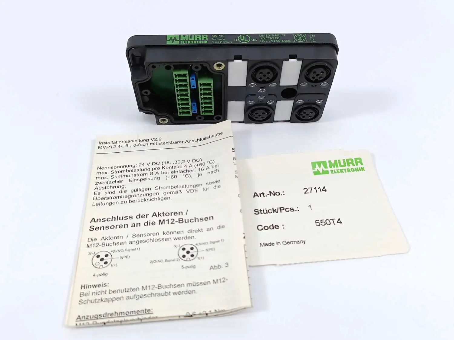 Produktfoto 1 von MURR Elektronik 27114