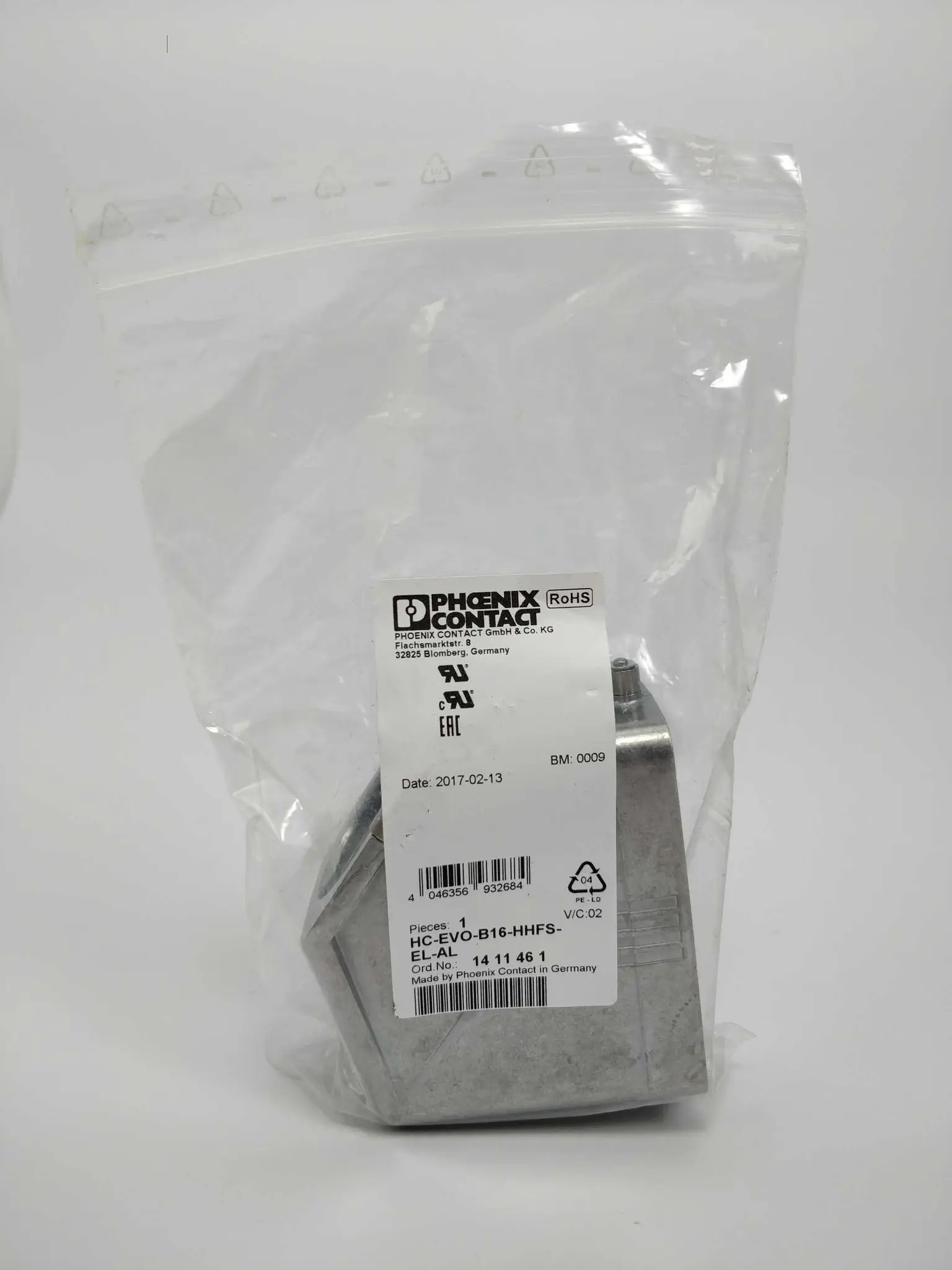 Produktfoto 1 von Phoenix Contact HC-EVO-B16-HHFS-EL-AL