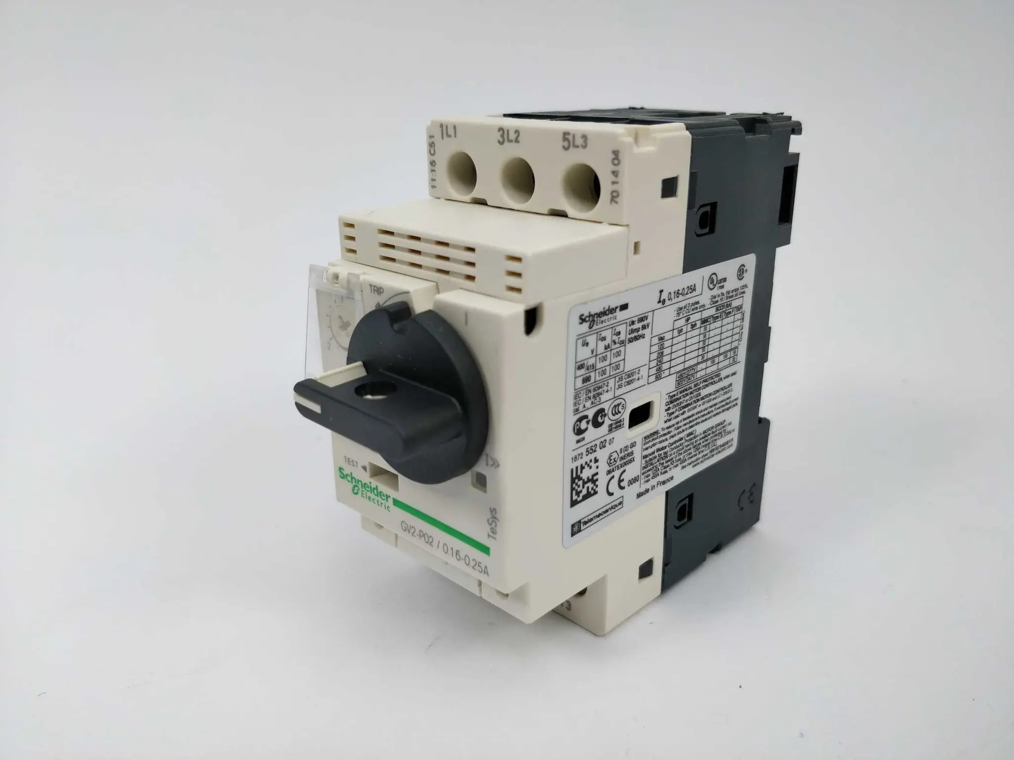 Produktfoto 1 von Schneider Electric GV2-P02/016-0.25A