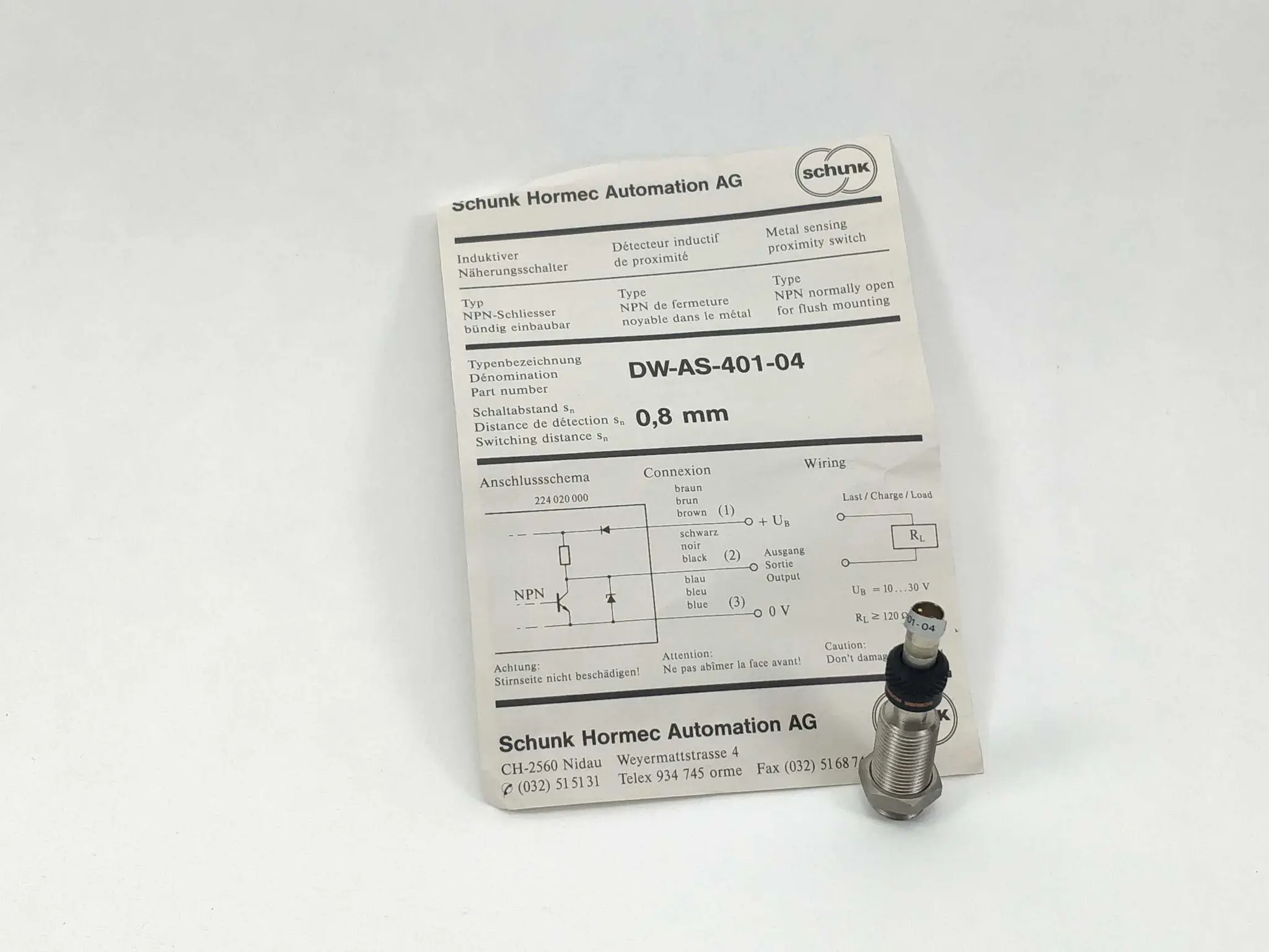 Produktfoto 1 von Schunk DW-AS-401-04