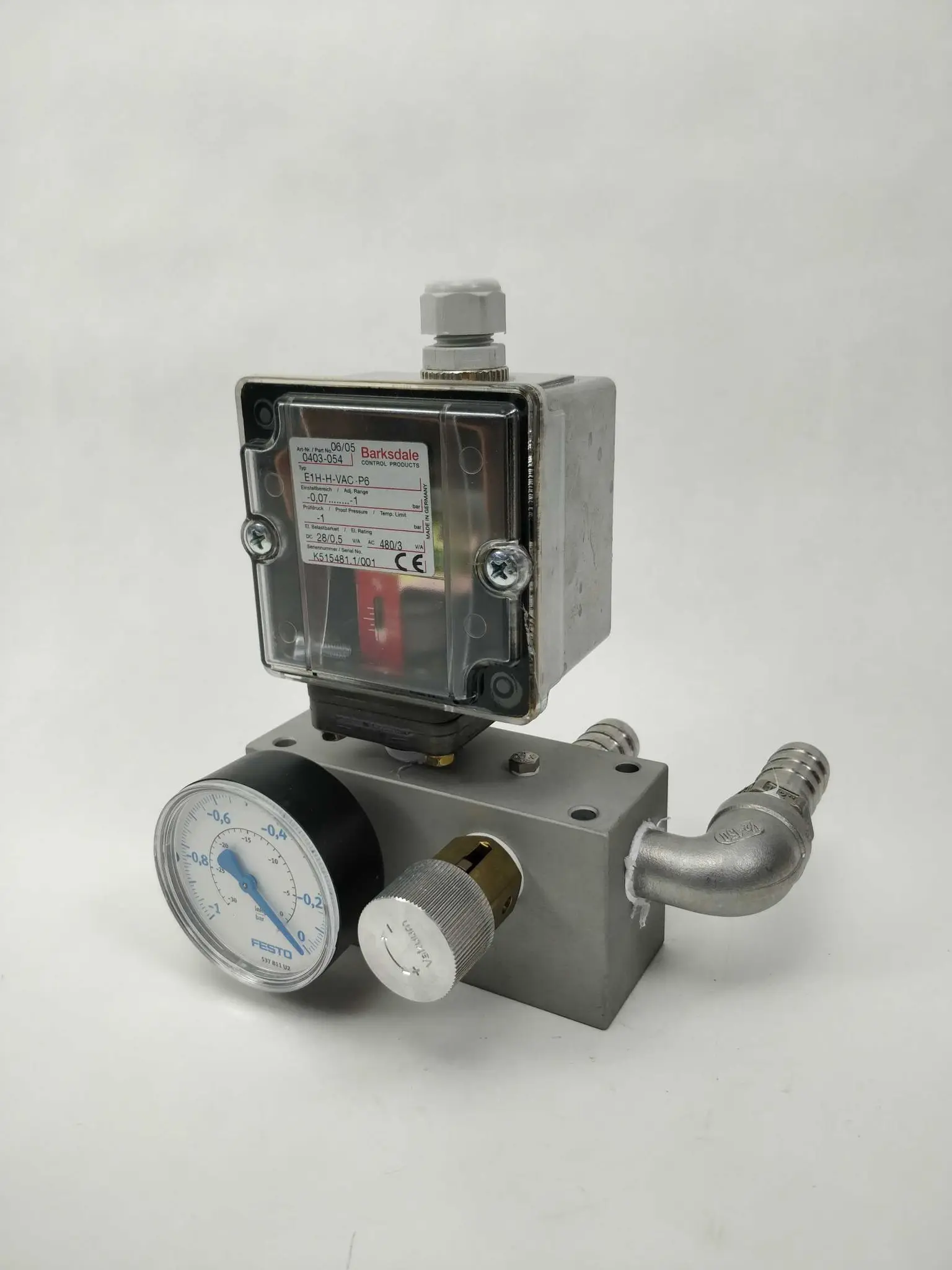 Produktfoto 1 von Barksdale E1H-H-VAC-P6, 0403-054