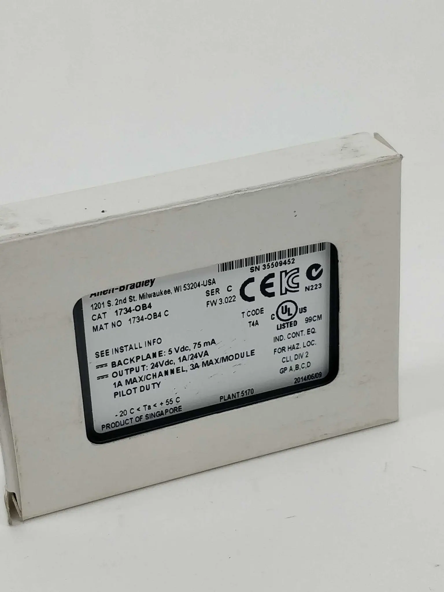 Produktfoto 1 von AB 1734-OB4