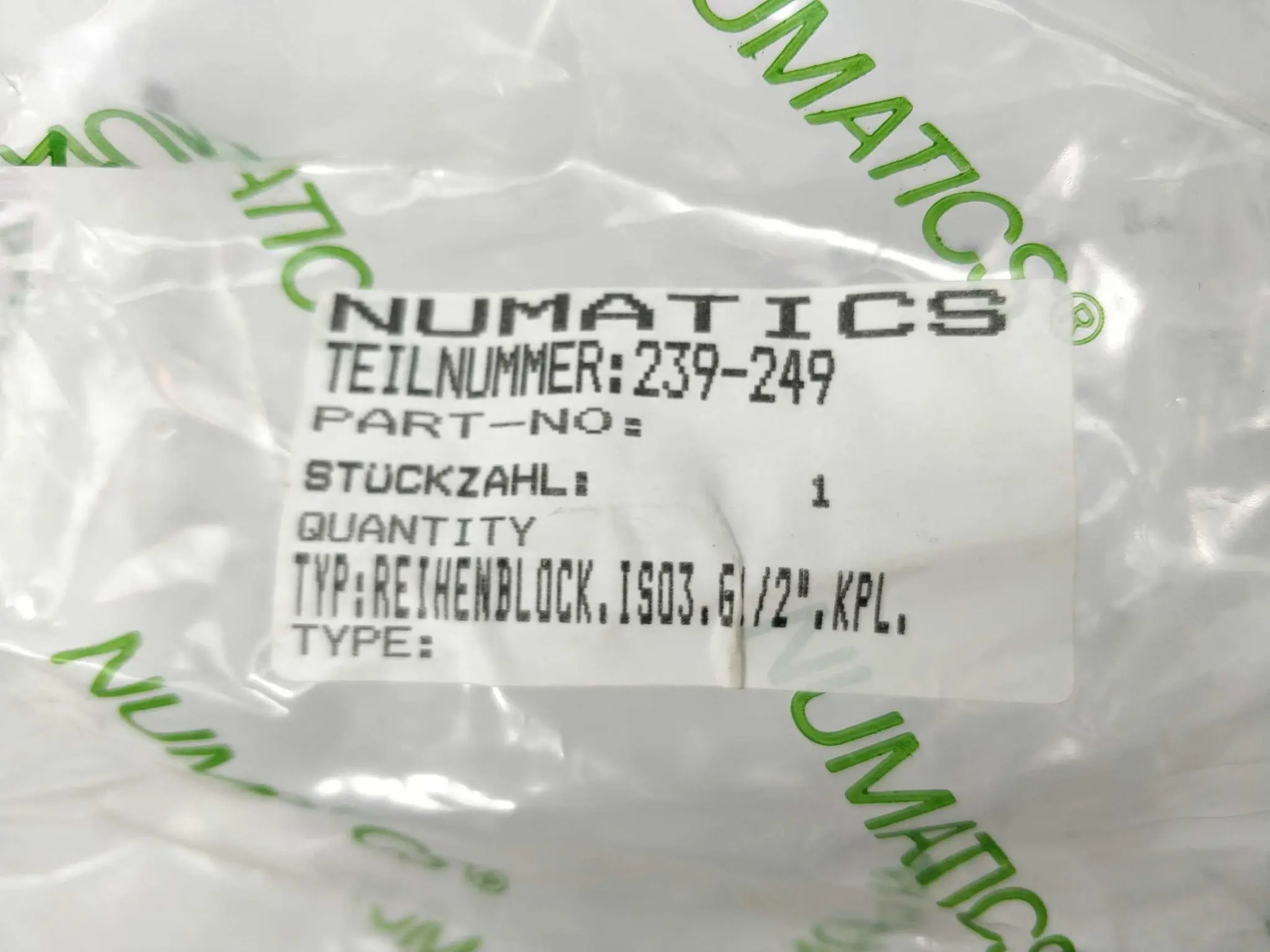 Produktfoto 1 von NUMATICS 239-249