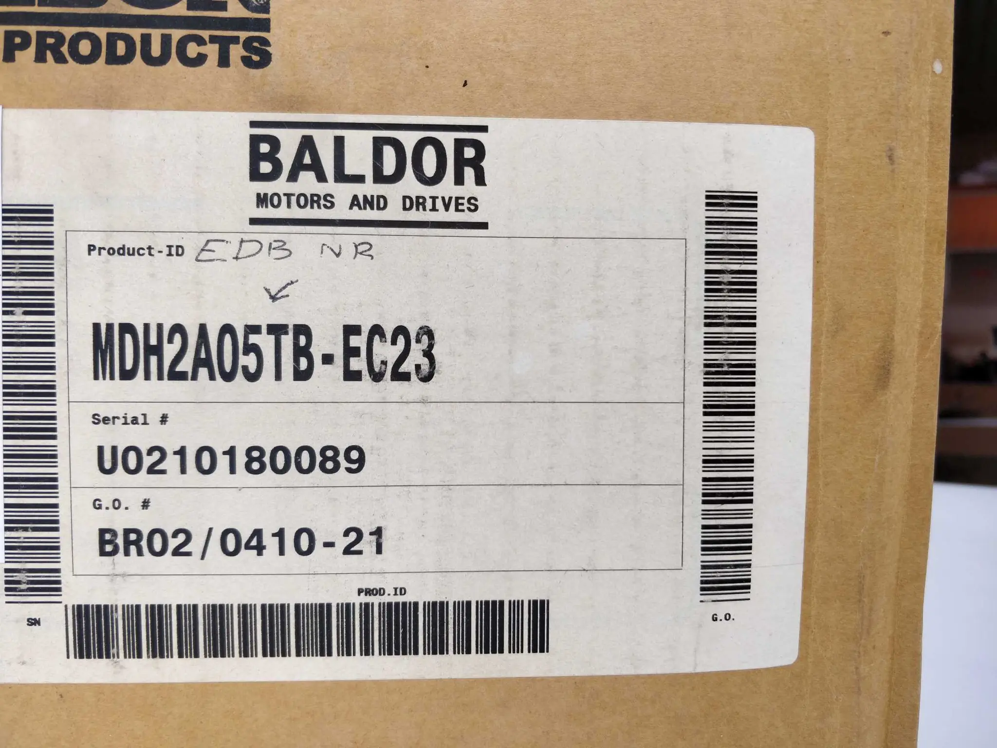 Produktfoto 1 von BALDOR MDH2A05TB-EC23
