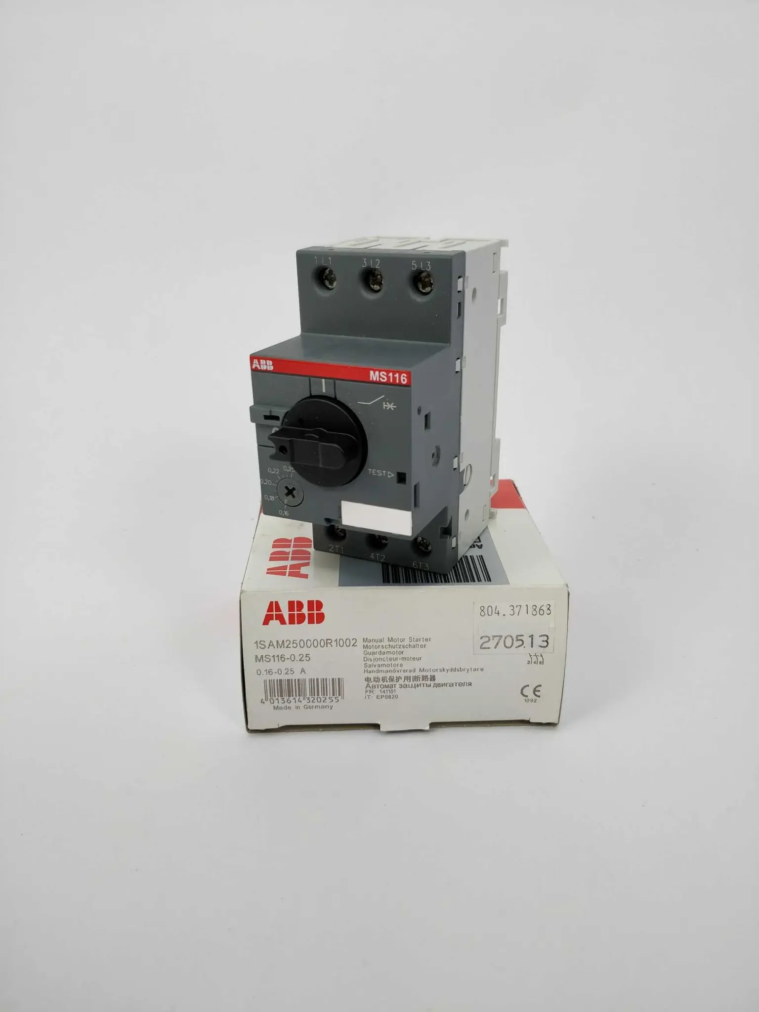 Produktfoto 1 von ABB 1SAM250000R1002 MS 116-0.25