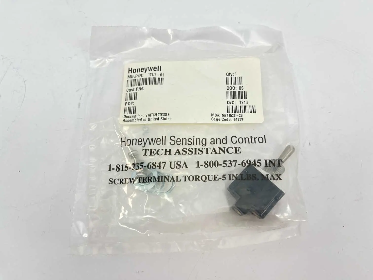 Produktfoto 1 von Honeywell 1TL1-61