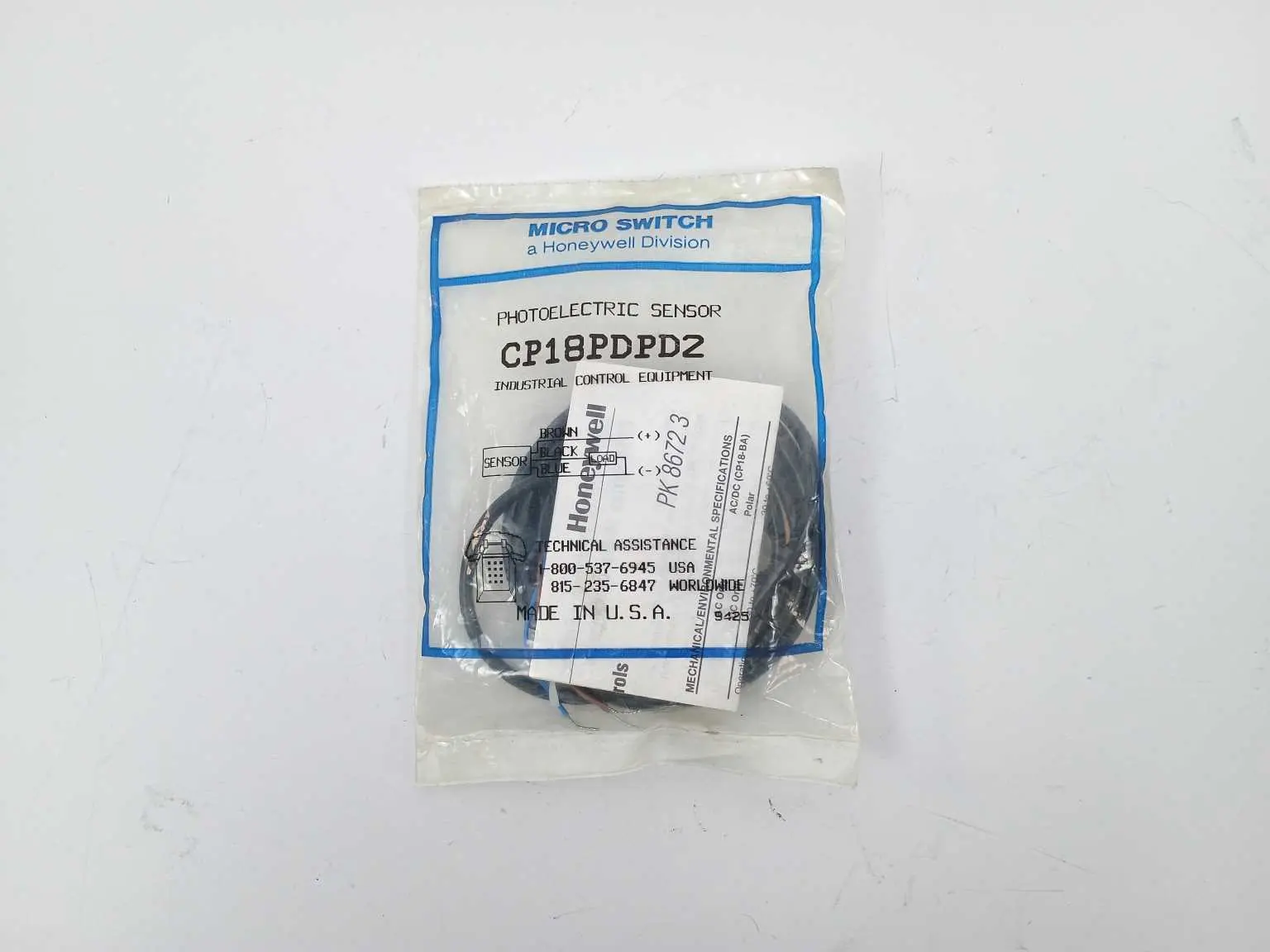 Produktfoto 1 von Honeywell CP18PDPD2