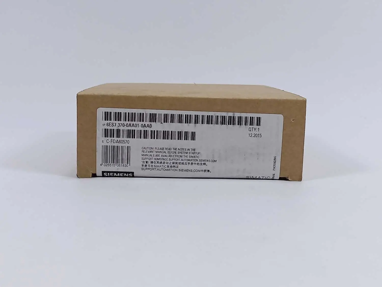 Produktfoto 1 von Siemens 6ES7370-0AA01-0AA0