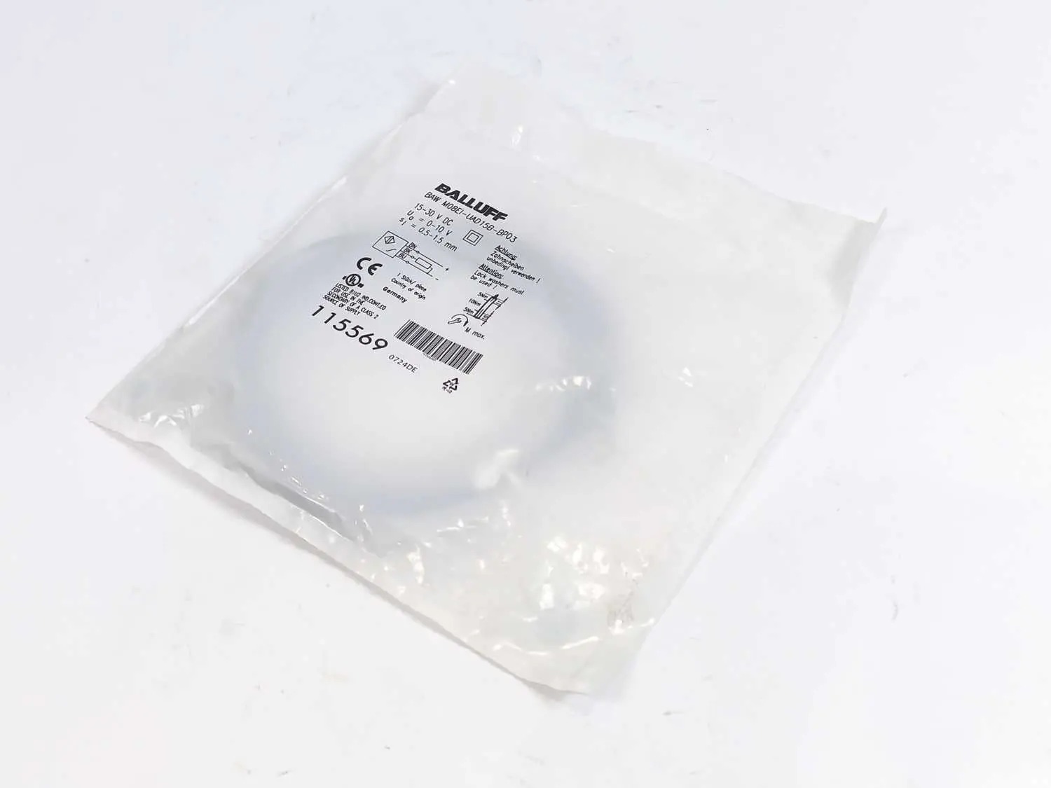 Produktfoto 1 von BALLUFF BAW M08EI-UAD15B-BP03