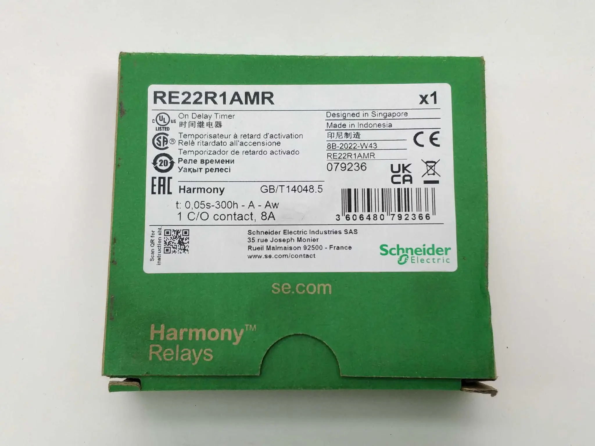 Produktfoto 1 von Schneider Electric RE22R1AMR