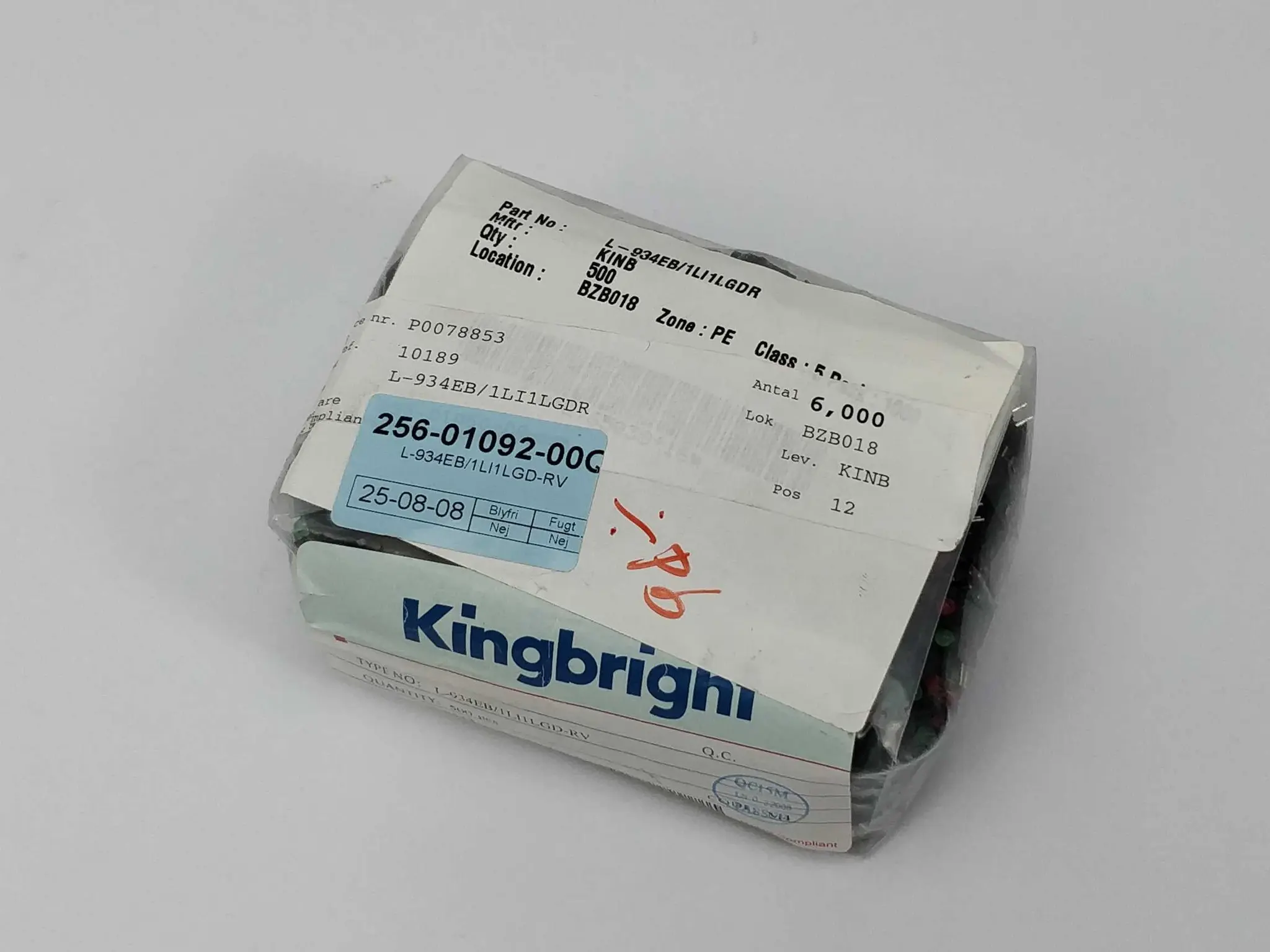 Produktfoto 1 von Kingbright L-934EB/1LI1LGD-RV