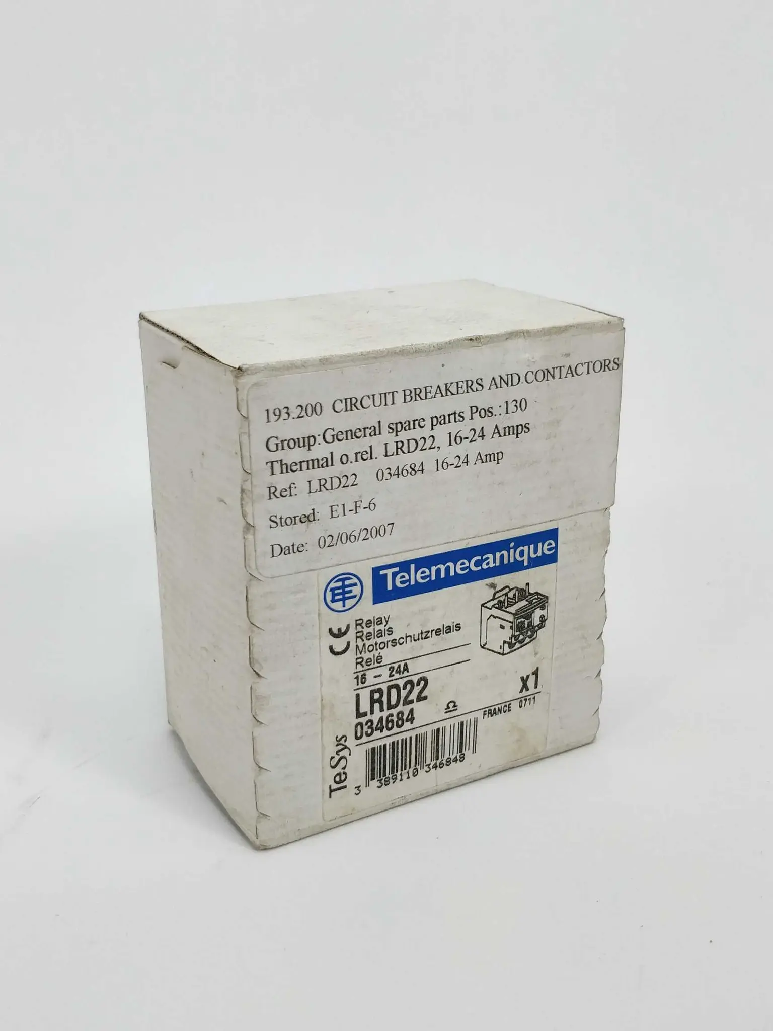 Produktfoto 1 von TELEMECANIQUE LRD22