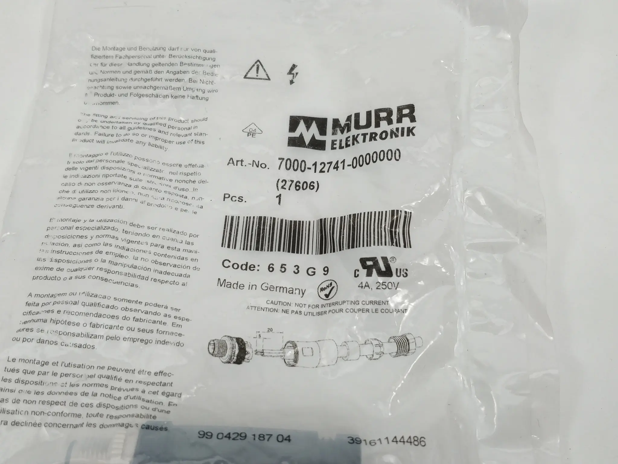 Produktfoto 1 von MurrElektr 7000-12701-0000000