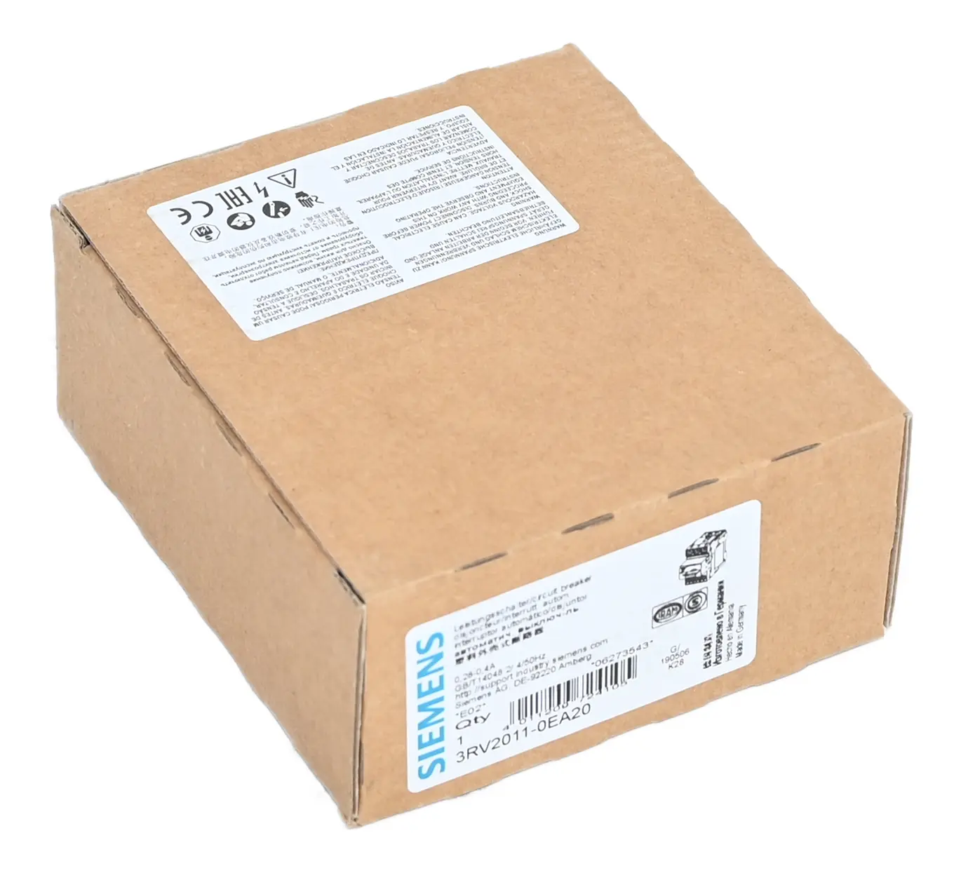 Produktfoto 1 von Siemens 3RV2011-0EA20 Leistungsschalter New open box