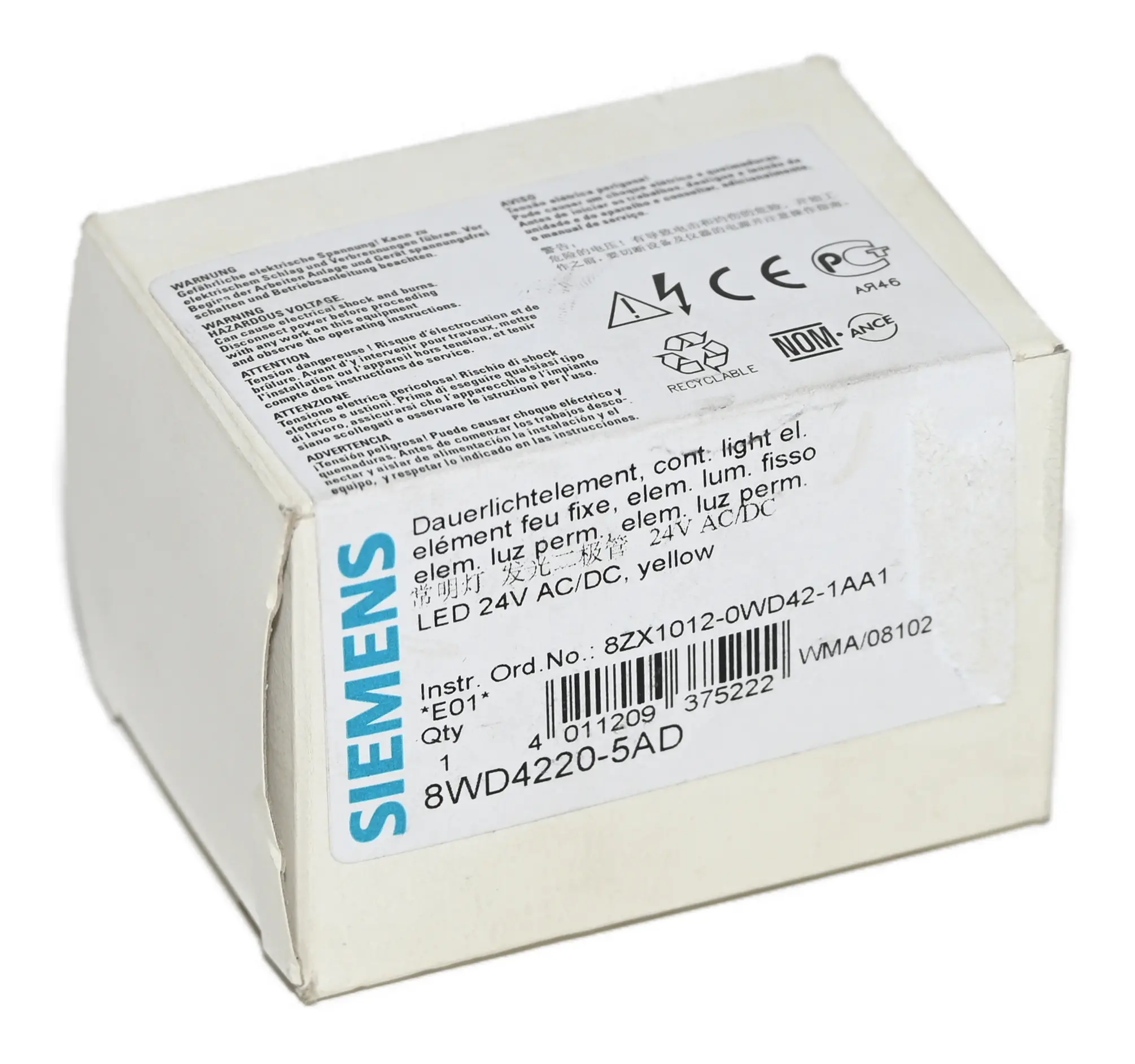 Produktfoto 1 von Siemens 8WD4220-5AD Dauerlichtelement New open box