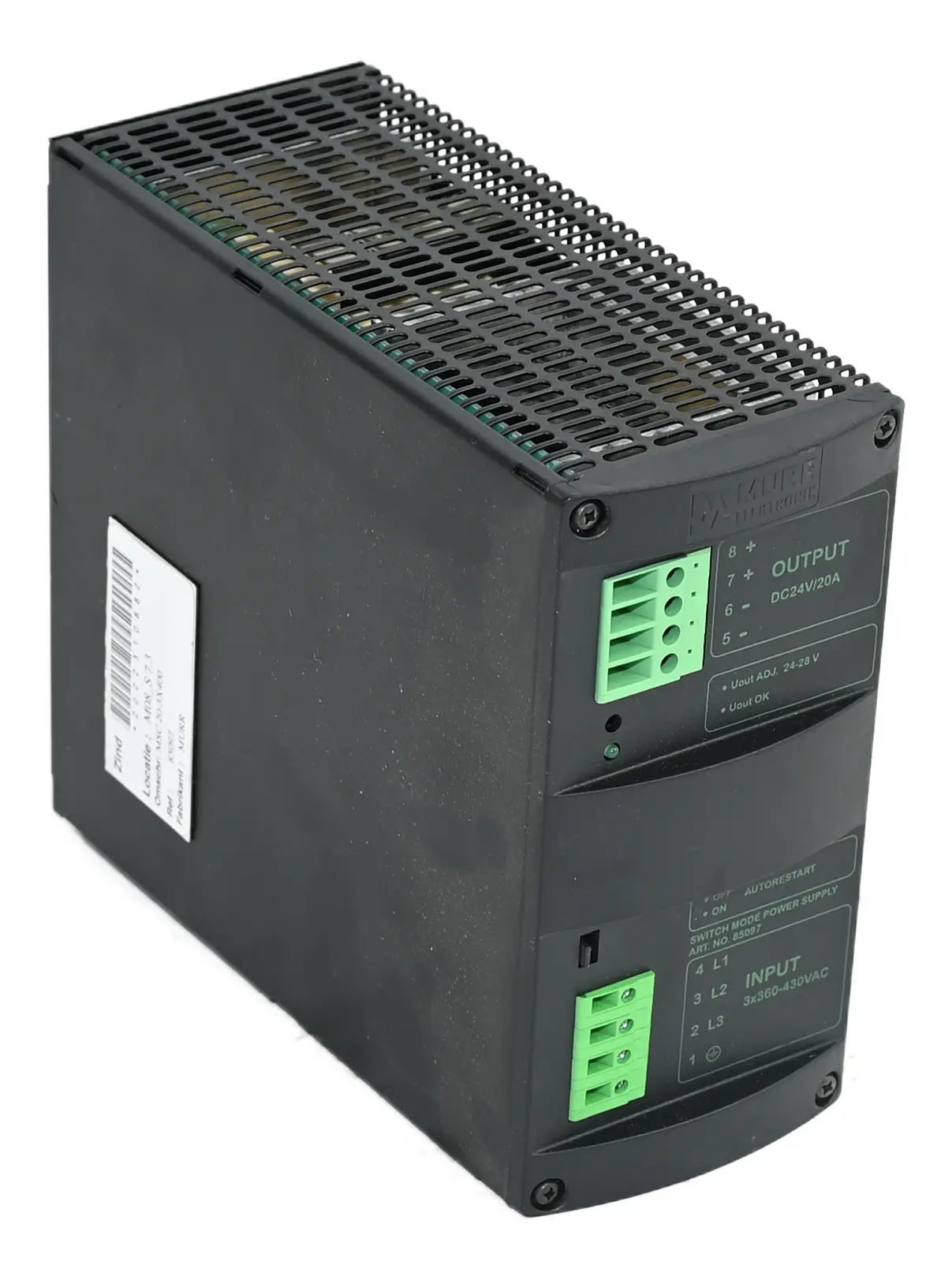 Produktfoto 1 von Murr Elektronik 85097 MCS20 3x400/24 Three Phase