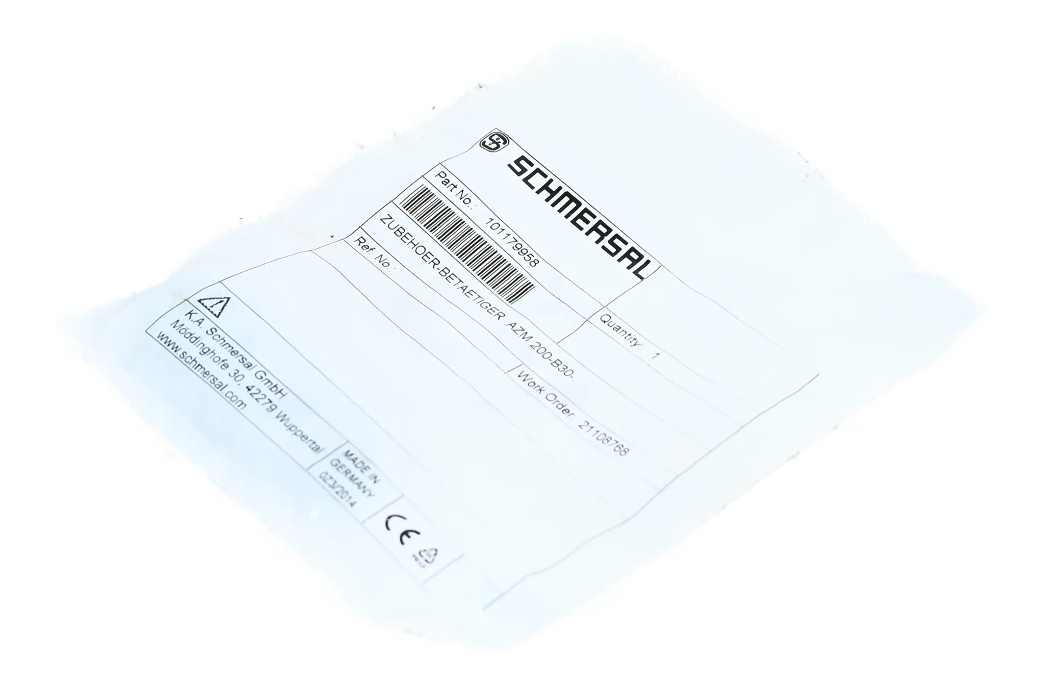 Produktfoto 1 von Schmersal 101179958 AZM 200-B30 New sealed