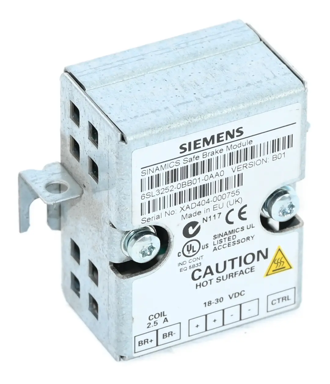 Produktfoto 1 von Siemens 6SL3252-0BB01-0AA0 Sinamics Bremsrelais