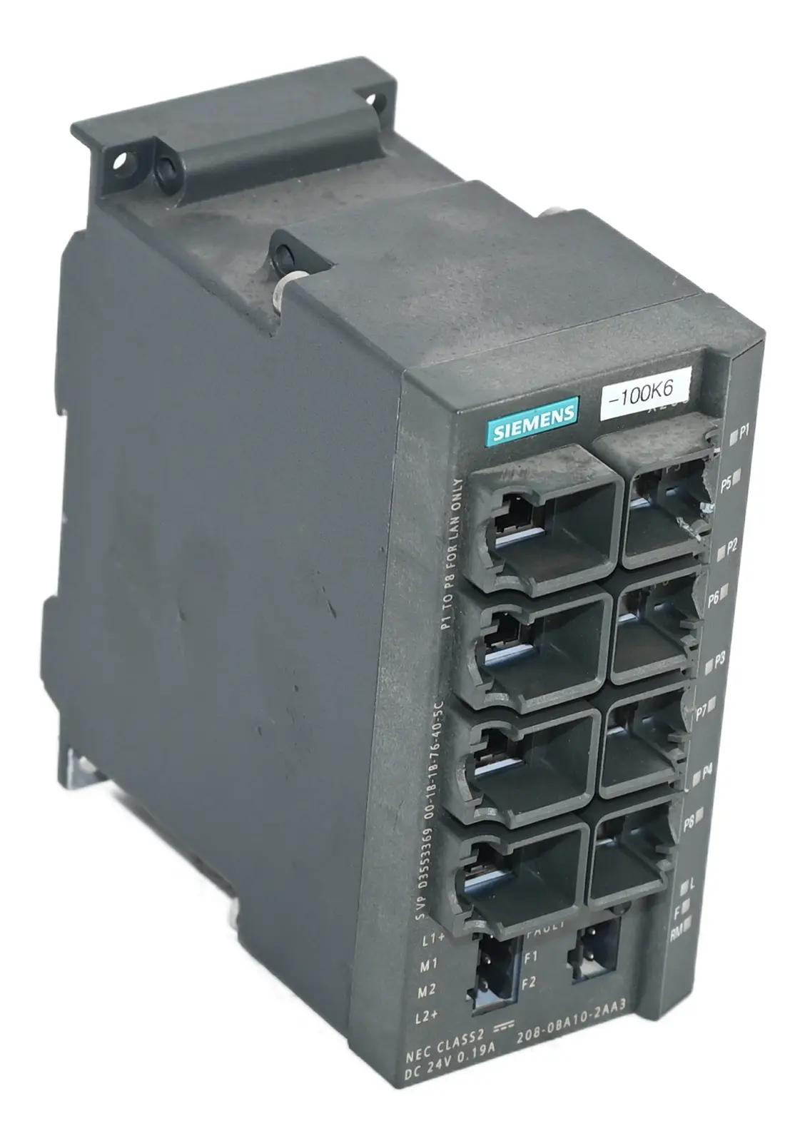 Produktfoto 1 von Siemens 6GK5208-0BA10-2AA3 6GK5 208-0BA10-2AA3 Scalance X208 Ethernet Switch