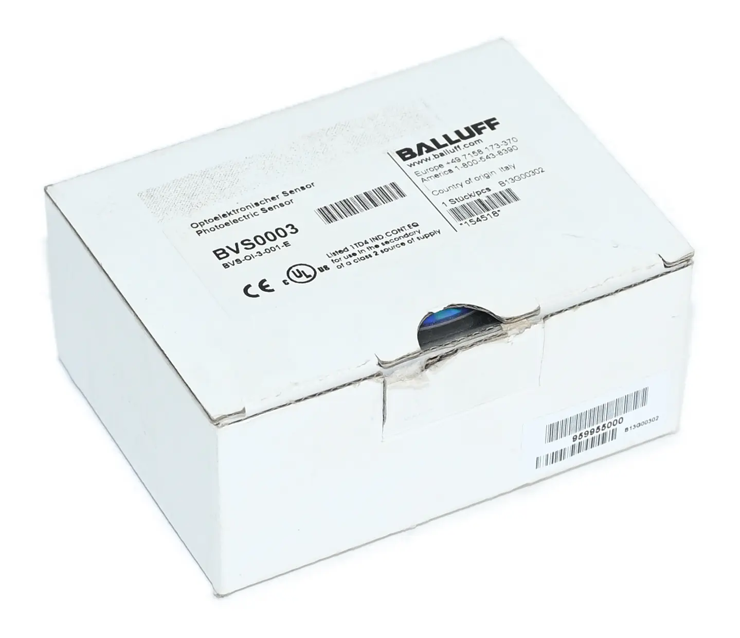 Produktfoto 1 von Balluff BVS0003 BVS-OI-3-001-E Vision Sensor New open box